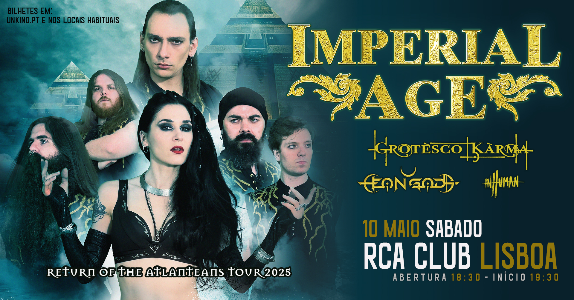 IMPERIAL AGE – Concerto exclusivo em Lisboa.