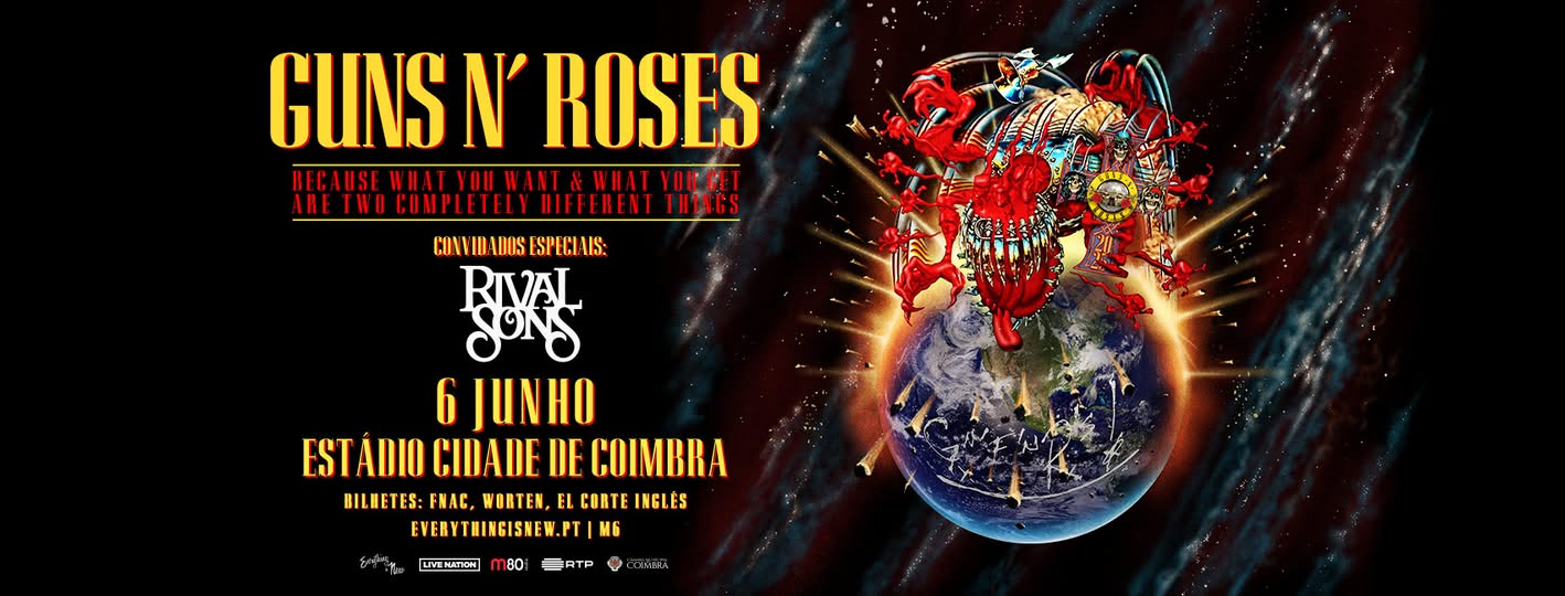 Guns N´Roses ao vivo em Coimbra
