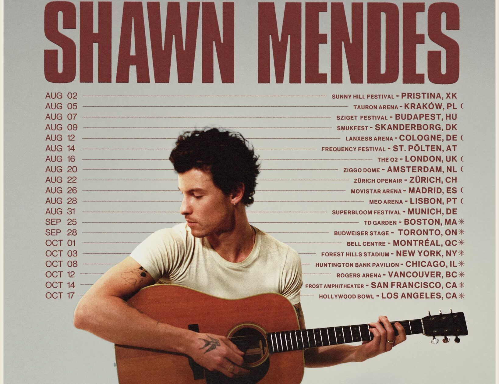 SHAWN MENDES On The Road Again