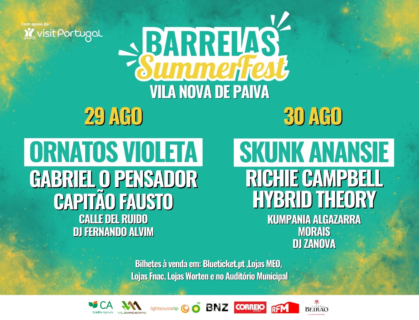 Barrelas SummerFest 2025 anuncia horários oficiais