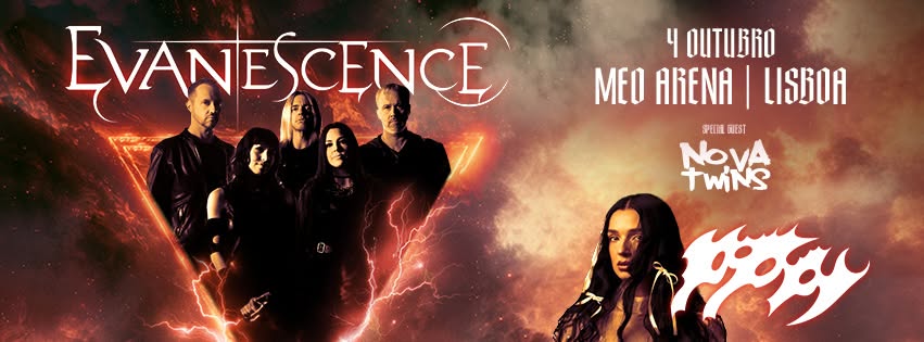 EVANESCENCE regressam a Portugal com a 2026 WORLD TOUR
